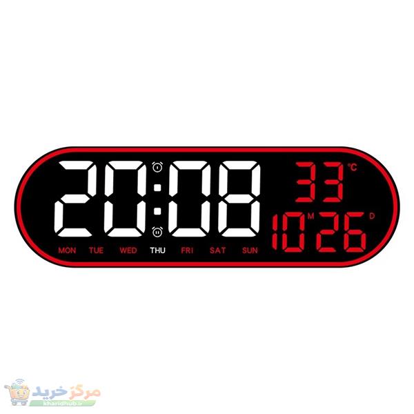 ساعت دیواری دیجیتال مدل ریموت کنترل دار کدGH8021