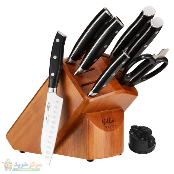 سرویس چاقو آشپزخانه 9 پارچه جی فی نی کد 2301-PLUS