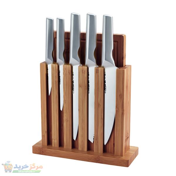 سرویس چاقو 7 پارچه عرشیا مدل KS112-3659
