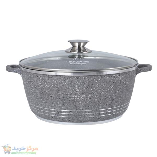 قابلمه گرانیتی لایف اسمایل مدل P7 سایز 28