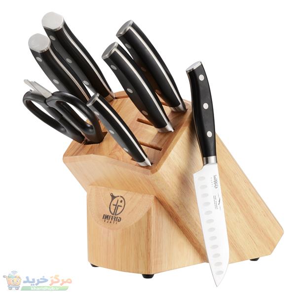 سرویس چاقو آشپزخانه 8 پارچه جی فی نی مدل G-K-C-7-1
