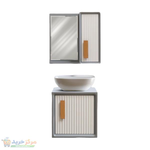ست کابینت و روشویی بی اس سی کد 02 به همراه آینه